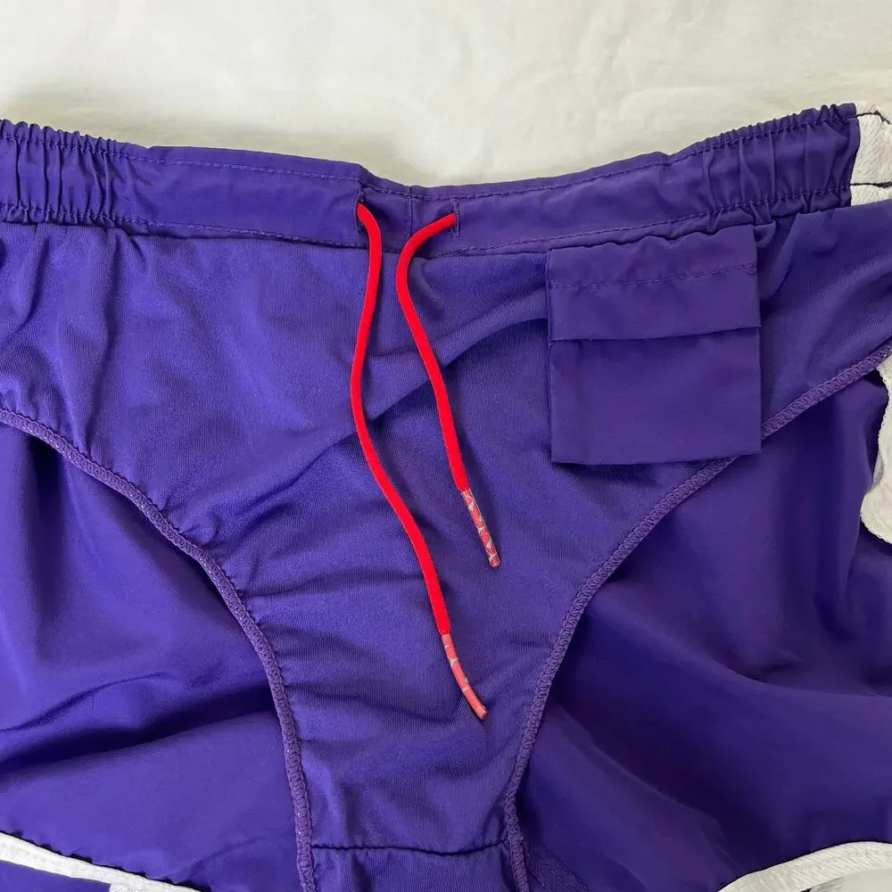 Puma Womens Track Shorts Size Small Retro Purple Athletic Running Athleisure